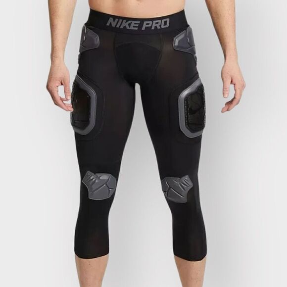 Nike Pro Hyperstrong Impact Football 3/4 Compression Pants size XXL AO6238-010 - Picture 4 of 10